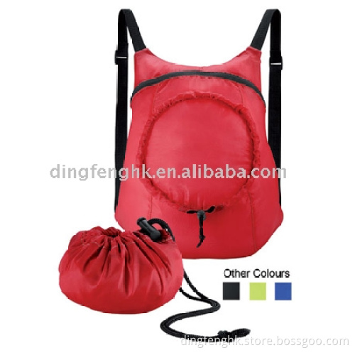 fold backpack,fold rucksack,fold drawstring bag
